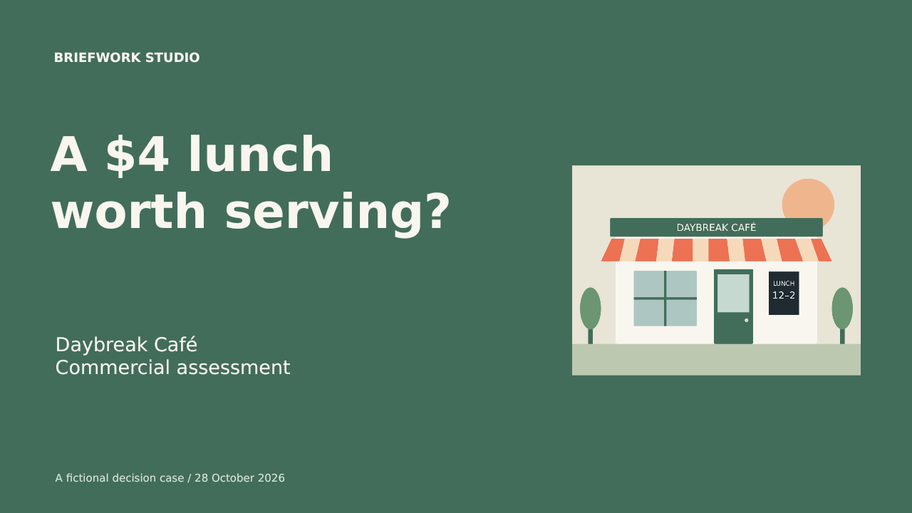 A $4 lunch worth serving?